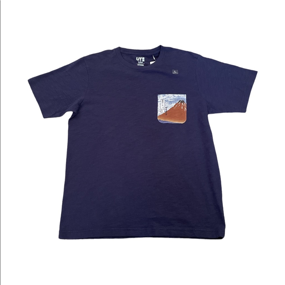 Uniqlo Blue T-Shirt Size: L